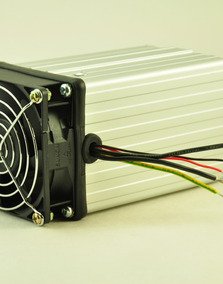 24V, 100W FAN FORCED PTC CONVECTION HEATER Wire Connectors